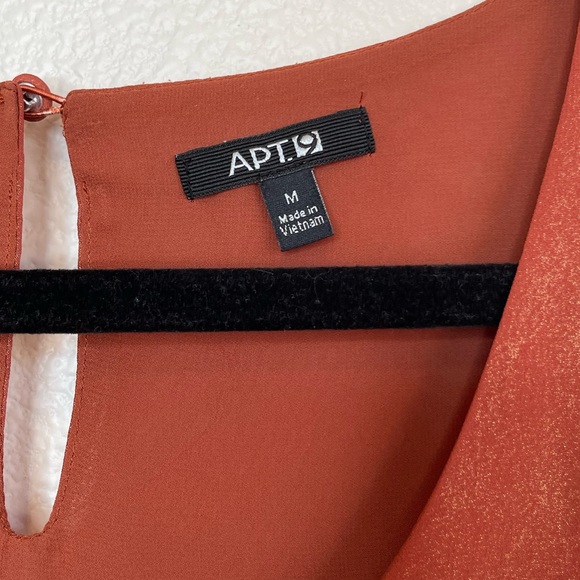 Apt.9 Sparkle Burnt Orange Tank SZ M - Picture 5 of 7